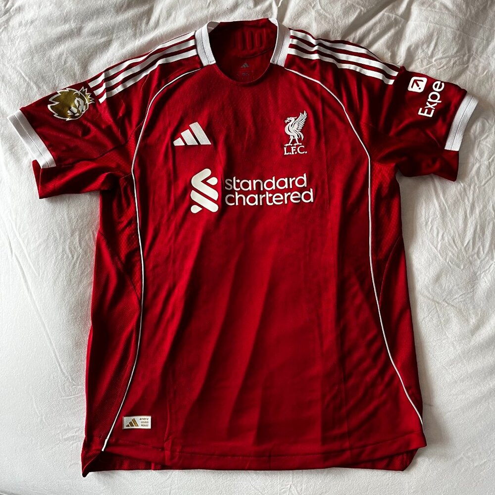 Liverpool FC Adidas Mens 25/26 Authentic Home Jersey (XL)